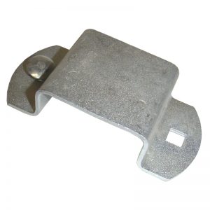 BES05-BARE 1" BACKING PLATE (ZINC) - 2" POST