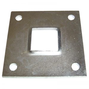 BP3R  3"SQ. RAISED BASE PLATE 1/8" THICK WITH 1"SQ. HOLE