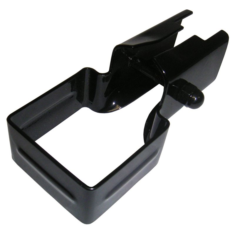 BU04 1" UNIVERSAL FENCE BRACKET (BLACK) - 2" POST