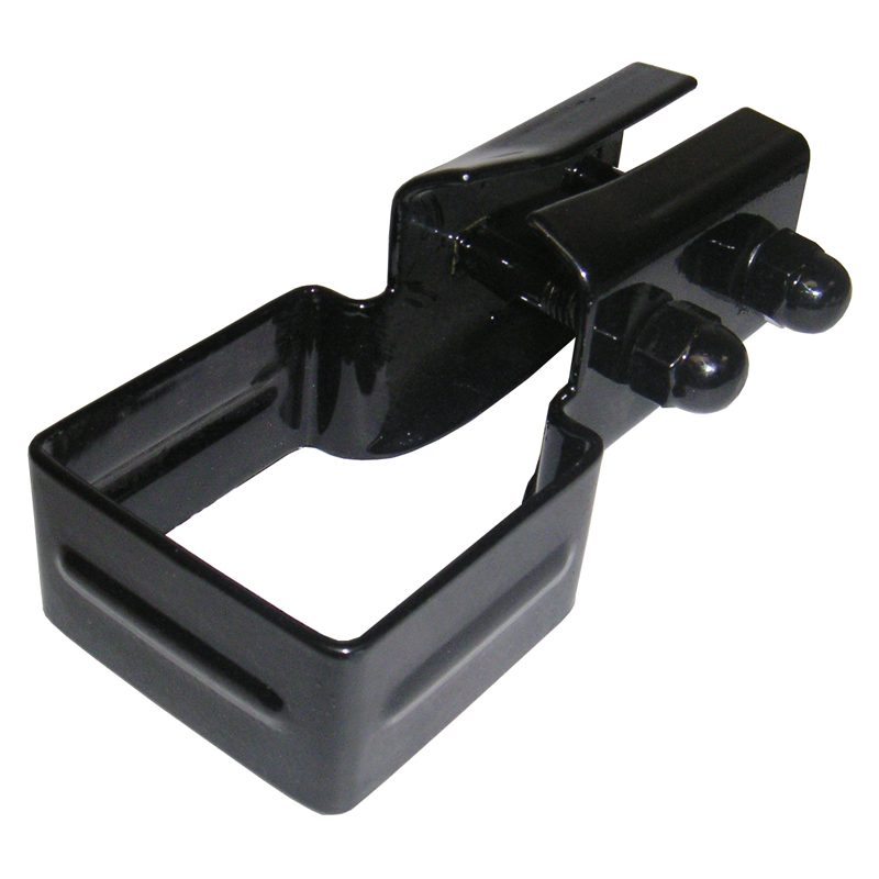 BU05-212 1 1/2" HEAVY DUTY UNIVERSAL FENCE BRACKET (BLACK) - 2 1/2" POST