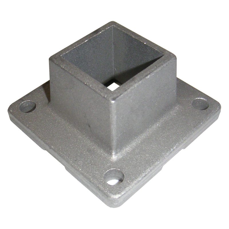 CAR2  CAST ALUMNIUM BASE FOR 1 1/2"SQ.