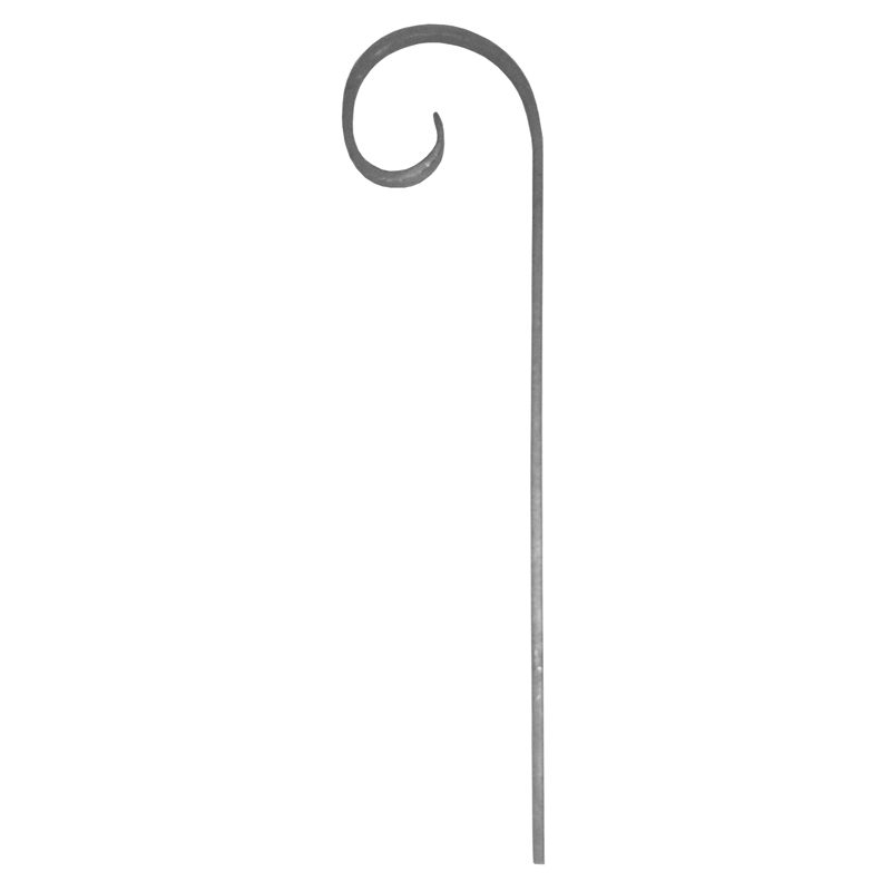 CS12141614 1/2" x 1/4" FORGED SCROLL 4" x 16 1/4"