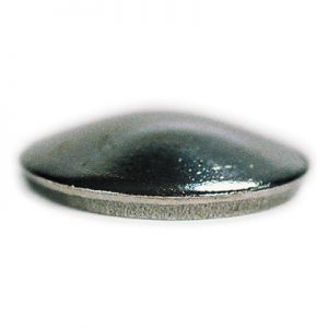 D047D 1 1/2" x 1/2" STAINLESS STEEL TYPE F DISHED WELD-ON CAP (CUSTOM ORDER)