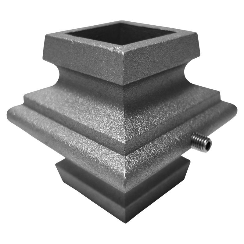 EA6831  1"SQ. DIE CAST ALUMINUM COLLAR WITH SET SCREW 2 3/8"W x 2 1/4"H