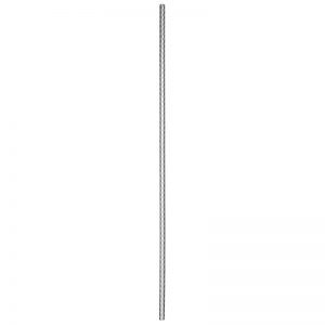 EP34RDTR44BC  3/4"RD. TWISTED ROPE ELECTRO PLATED BAR 44" - BRUSHED CHROME