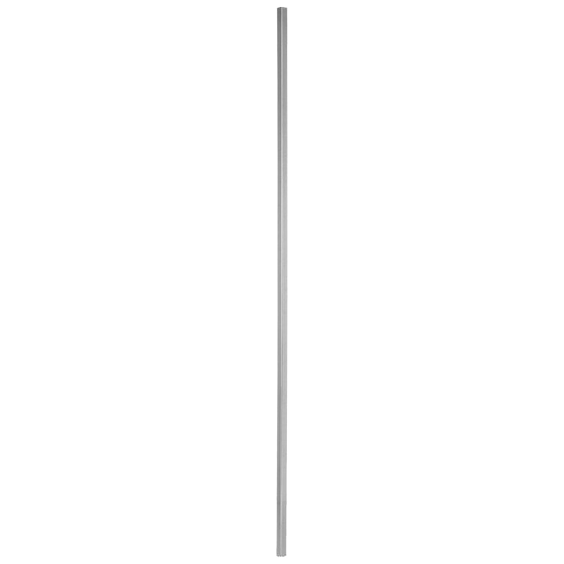 EP58SQ44BC  5/8"SQ. PLAIN TUBULAR ELECTRO PLATED BAR 44" - BRUSHED CHROME