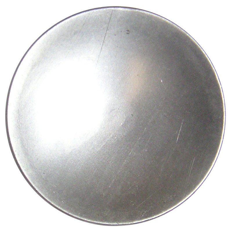 J4429-214  2 1/4" PLAIN CANDLE PLATE 12GA. (DISCONTINUED)