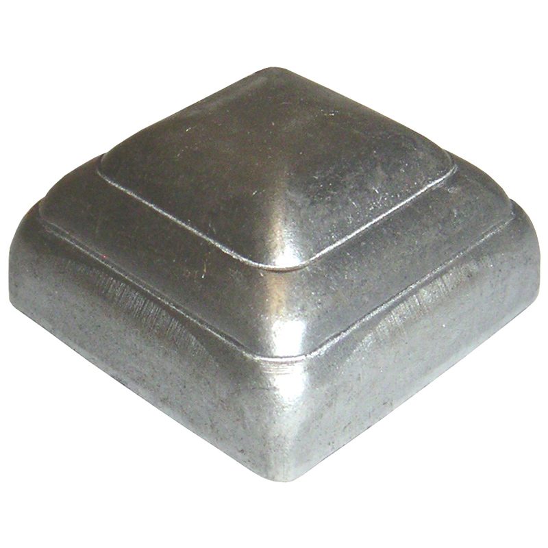 SPC112  1 1/2"SQ. PRESSED METAL CAP