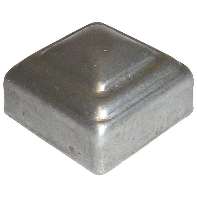 SPC114  1 1/4"SQ. PRESSED METAL CAP