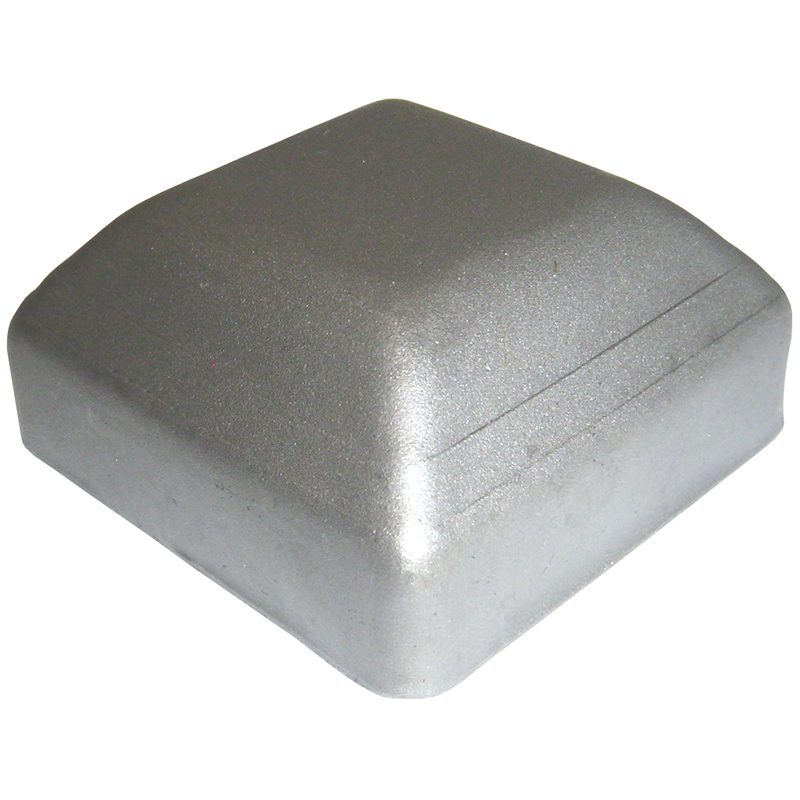 SPC212  2 1/2"SQ. PRESSED METAL CAP
