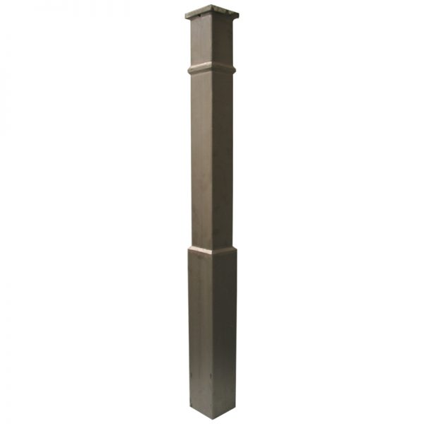 STP54434 4 3/4"SQ. HOLLOW STEEL POST 54"H, 0.1" THICK