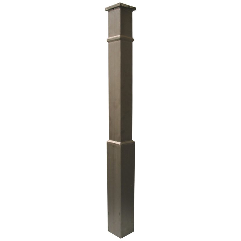 STP54434 4 3/4"SQ. HOLLOW STEEL POST 54"H, 0.1" THICK