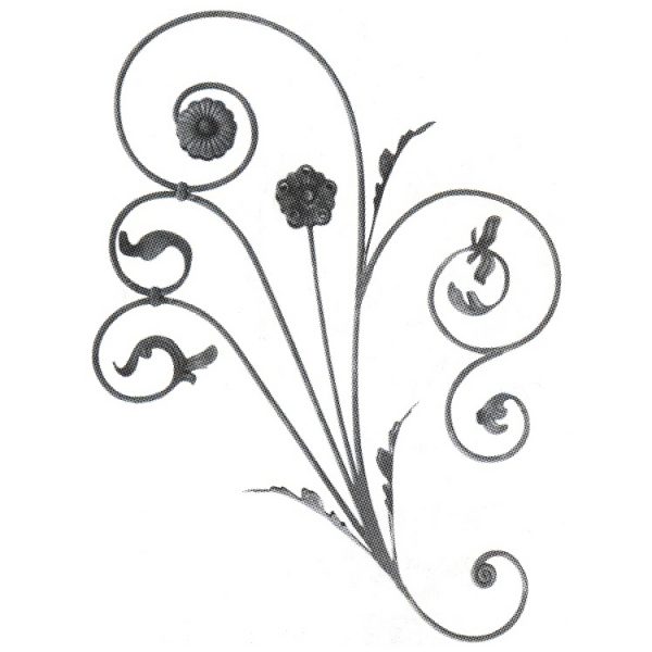 TP13013C 12mm RD. FORGED PANEL 780 x 970mm - LEFT (CLEARANCE)