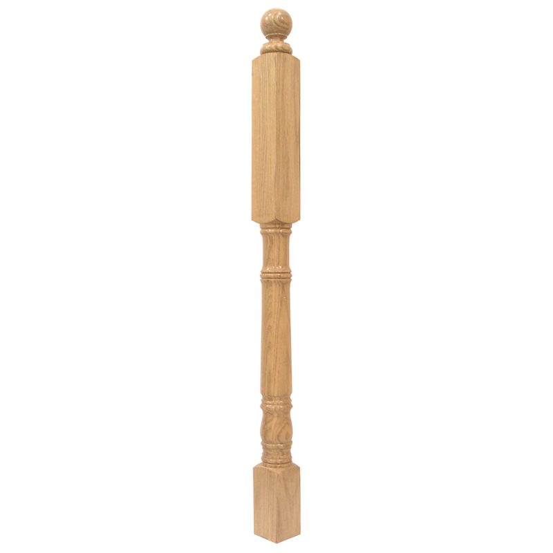 WP23442O  2 3/4"SQ. WOOD POST (OAK) 42"