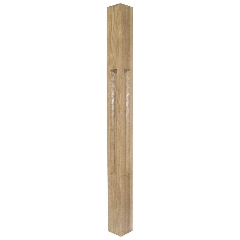 WPS31244  3 1/2"SQ. WOOD POST (OAK) 44"