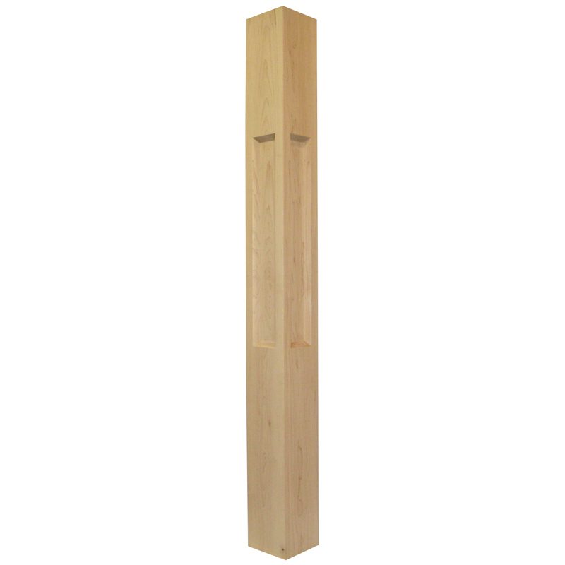 WPS552  5"SQ. WOOD POST (OAK) 52"