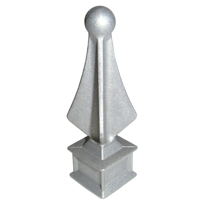 Z-9H58  5/8"SQ. DIE CAST ZINC FINIAL 1"W x 3 5/8"H