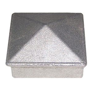 Z806  1 1/2"SQ. ALUMINUM PYRAMID POST CAP 1 7/8"W x 1"H
