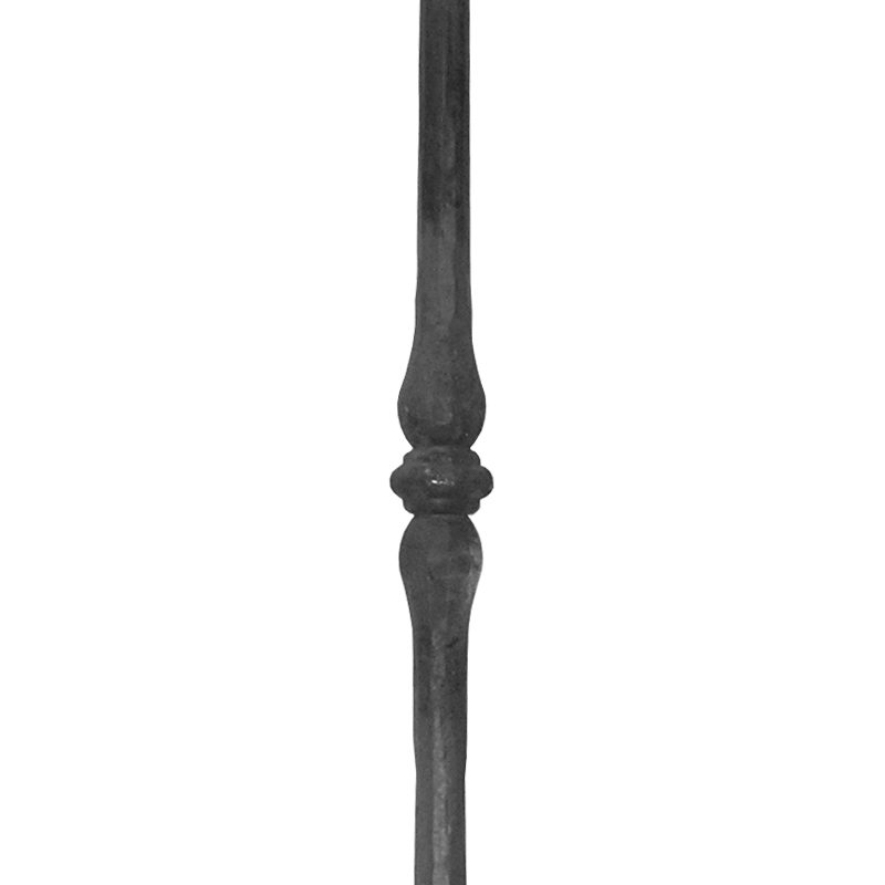 508/3114  1 1/4"RD. FORGED POST WITH SINGLE COLLAR 47"
