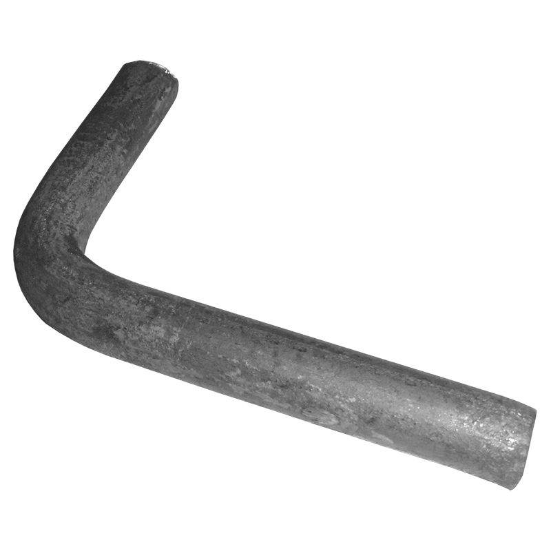 EL312  3 1/2" x 2" x 1/2"RD. RAIL ELBOW (BARE)