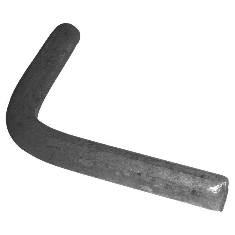 EL32  3" x 2" x 1/2"RD. RAIL ELBOW (BARE)