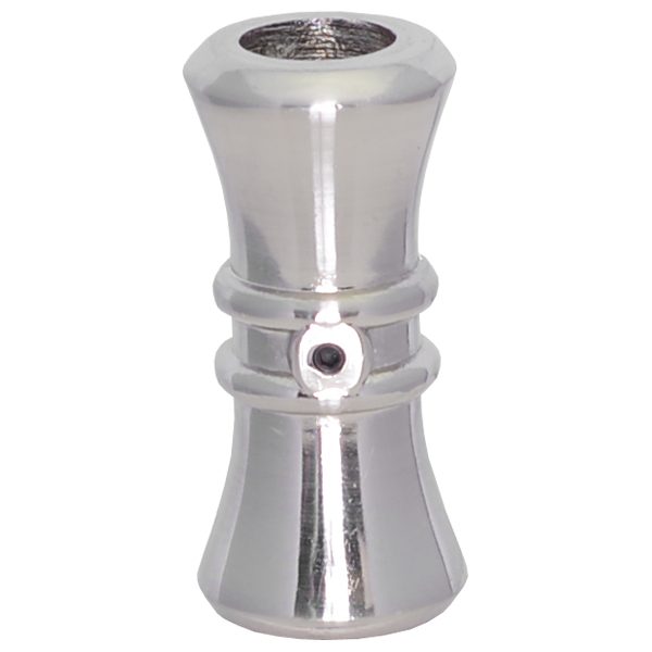 EPC658BC 5/8"RD. ELECTRO PLATED COLLAR WITH SET SCREW 1 3/16"W x 2 1/2"H - BRUSHED CHROME