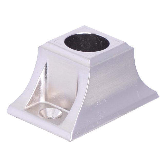 EPEZFRD58BC  5/8"RD. ELECTRO PLATED EZF SHOE 2"L x 1 1/4"W x 1"H - BRUSHED CHROME