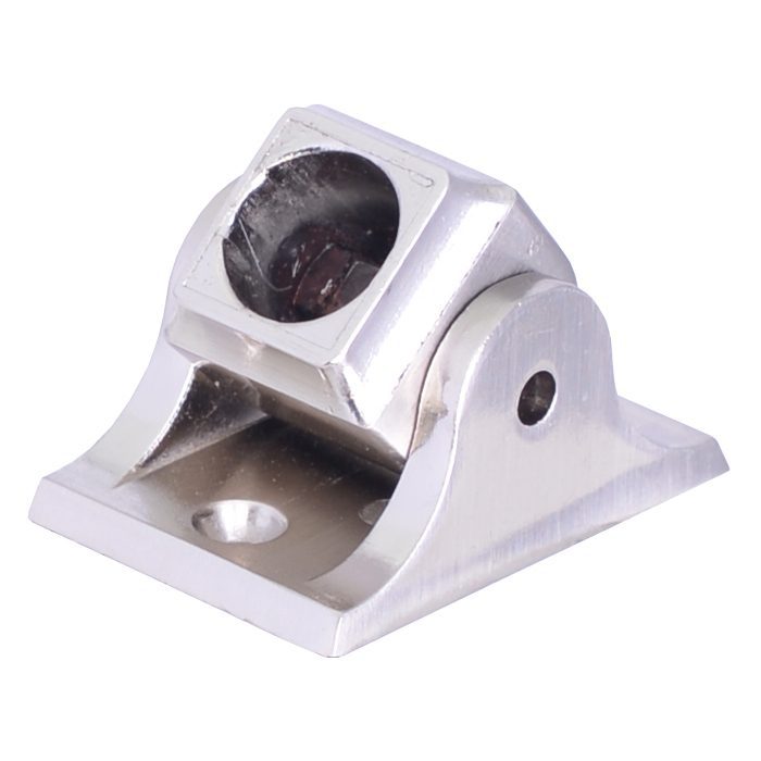 EPEZSRD58BC  5/8"RD. ELECTRO PLATED EZS SHOE 2"L x 1 3/8"W x 1 1/4"H - BRUSHED CHROME