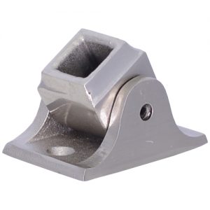 EPEZSSQ12BC  1/2"SQ. ELECTRO PLATED EZS SHOE 2"L x 1 3/8"W x 1 1/4"H - BRUSHED CHROME (DISCONTINUED)