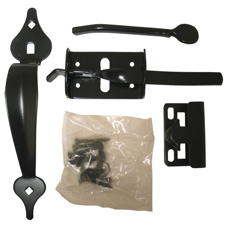NV-TL5BLK ORNAMENTAL THUMB LATCH 5" - BLACK NV-TL5BLK ORNAMENTAL THUMB LATCH 5" - BLACK