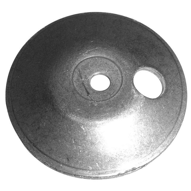 PL23  3"RD. 1-HOLE PLATE