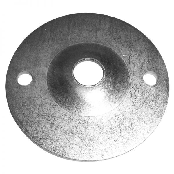 PL33  3"RD. 2-HOLE PLATE