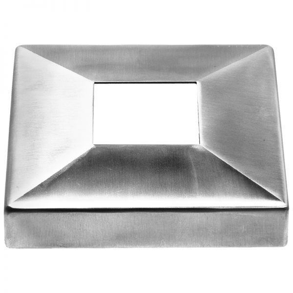 SSZC1054004S SQUARE PLATE COVER 105 x 25mm FOR 40 x 40mm SQUARE POST (SS304)