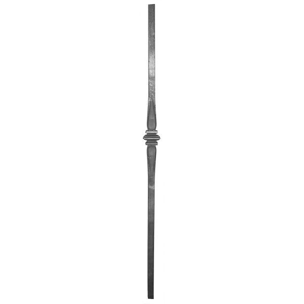 131P  1"SQ. FORGED POST WITH COLLAR 40"
