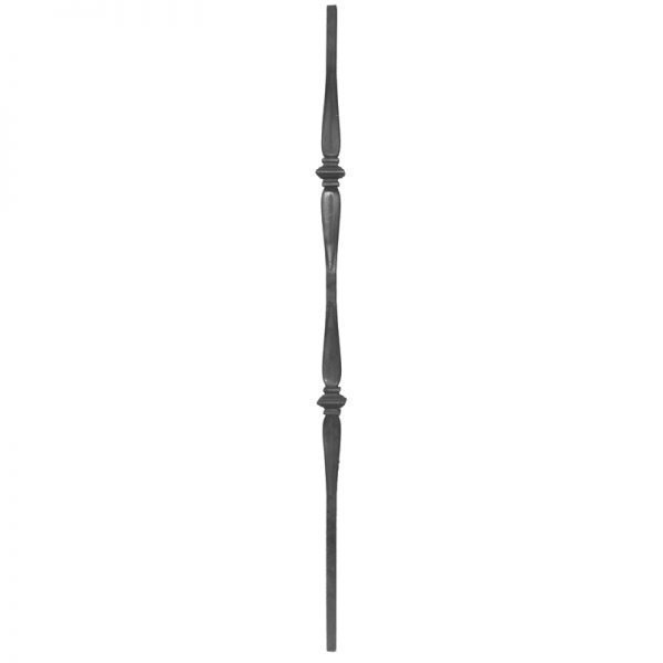 135D/44  5/8"SQ. FORGED PICKET WITH DOUBLE COLLAR 44"