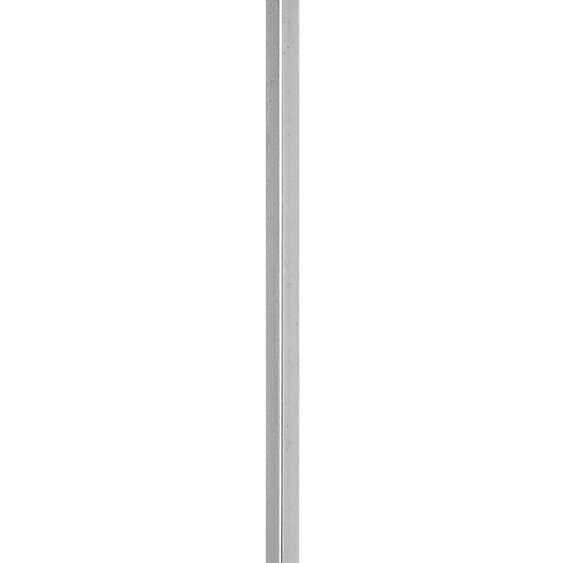 EPPL1244BC 1/2"SQ. PLAIN DRILLED & TAPPED LANDING PICKET 44" - BRUSHED CHROME (DISCONTINUED)