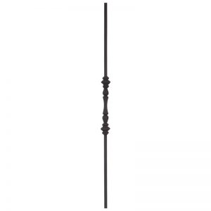 MS1535ORB  1/2"SQ. DOUBLE COLLAR WITH 9102 COLLAR TUBULAR PICKET 35" - OIL RUBBED BRONZE