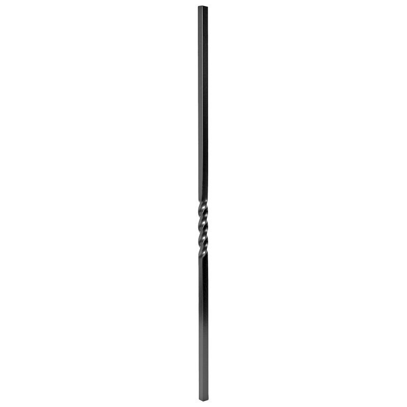 OAP65834B40  3/4"SQ. SINGLE TWIST OUTDOOR ALUMINUM PICKET 40" - SATIN BLACK