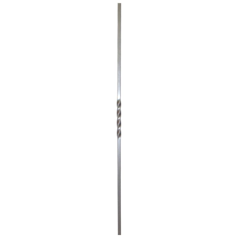 PT65835P  1/2"SQ. SINGLE TWIST TUBULAR PICKET 35" - PEWTER