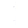PT683D35ORB  1/2"SQ. DOUBLE COLLAR TUBULAR PICKET 35" - OIL RUBBED BRONZE