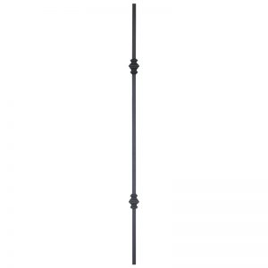 PT683D35ORB  1/2"SQ. DOUBLE COLLAR TUBULAR PICKET 35" - OIL RUBBED BRONZE