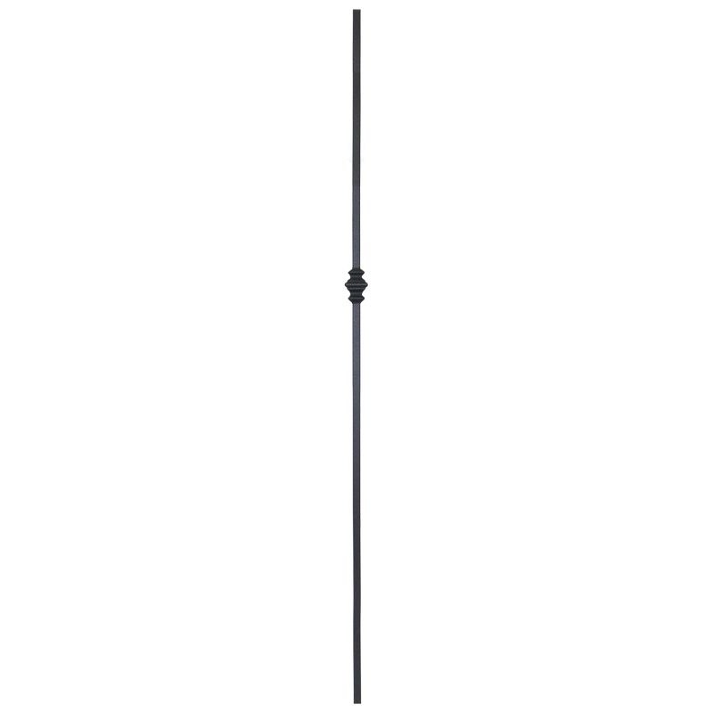 PT683S44ORB  1/2"SQ. SINGLE COLLAR TUBULAR PICKET 44" - OIL RUBBED BRONZE