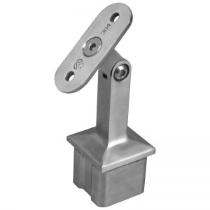 SSZT1404004S SQUARE SWIVEL SADDLE FOR 40 x 40 x 2.0mm POST FOR FLAT HANDRAIL (DISCONTINUED)