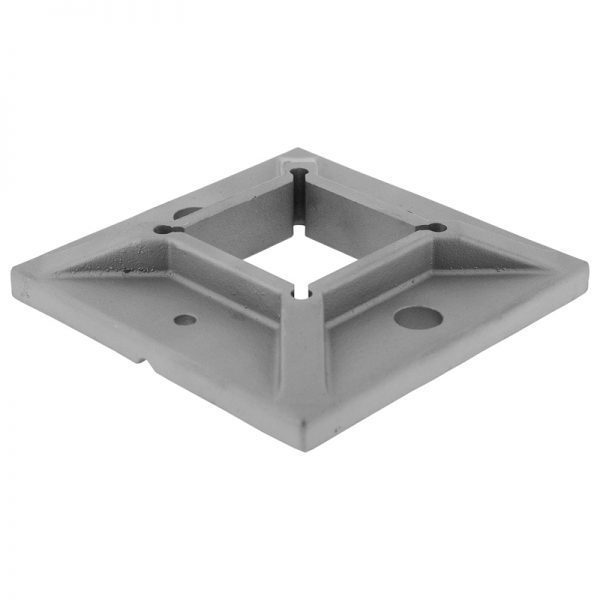 SSZW1000204N SQUARE BASE PLATE 100mm CAST FOR 40mm TUBING (SS304) (DISCONTINUED)