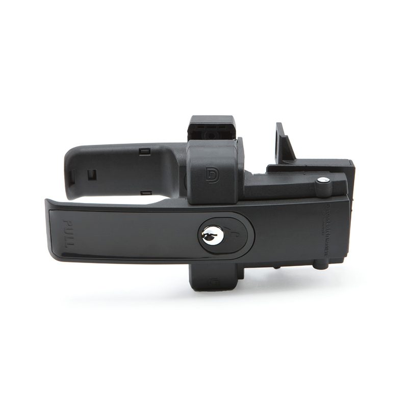 LLMKDBT LokkLatch MAGNETIC GATE LOCK / LATCH - BLACK (KEYED-DIFFERENT)