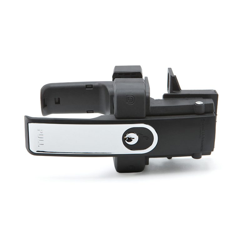 LLMKDCT LokkLatch MAGNETIC GATE LOCK / LATCH - CHROME (KEYED-DIFFERENT)