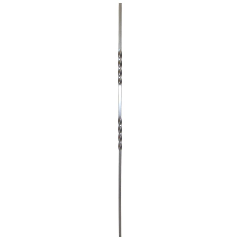 PS533P  1/2"SQ. DOUBLE TWIST PICKET 44" - PEWTER