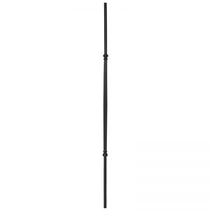 PSL115NCSTB 5/8"RD. BALUSTER 45" WITH 22 1/8" CENTER DETAIL - TEXTURED BLACK