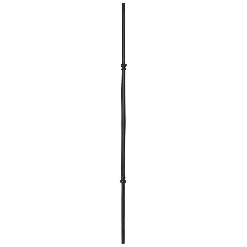 PSL115NCSTB 5/8"RD. BALUSTER 45" WITH 22 1/8" CENTER DETAIL - TEXTURED BLACK
