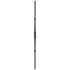 PSL115TPSTB 5/8"RD. BALUSTER 45" WITH 22 1/8" CENTER DETAIL - TEXTURED BLACK
